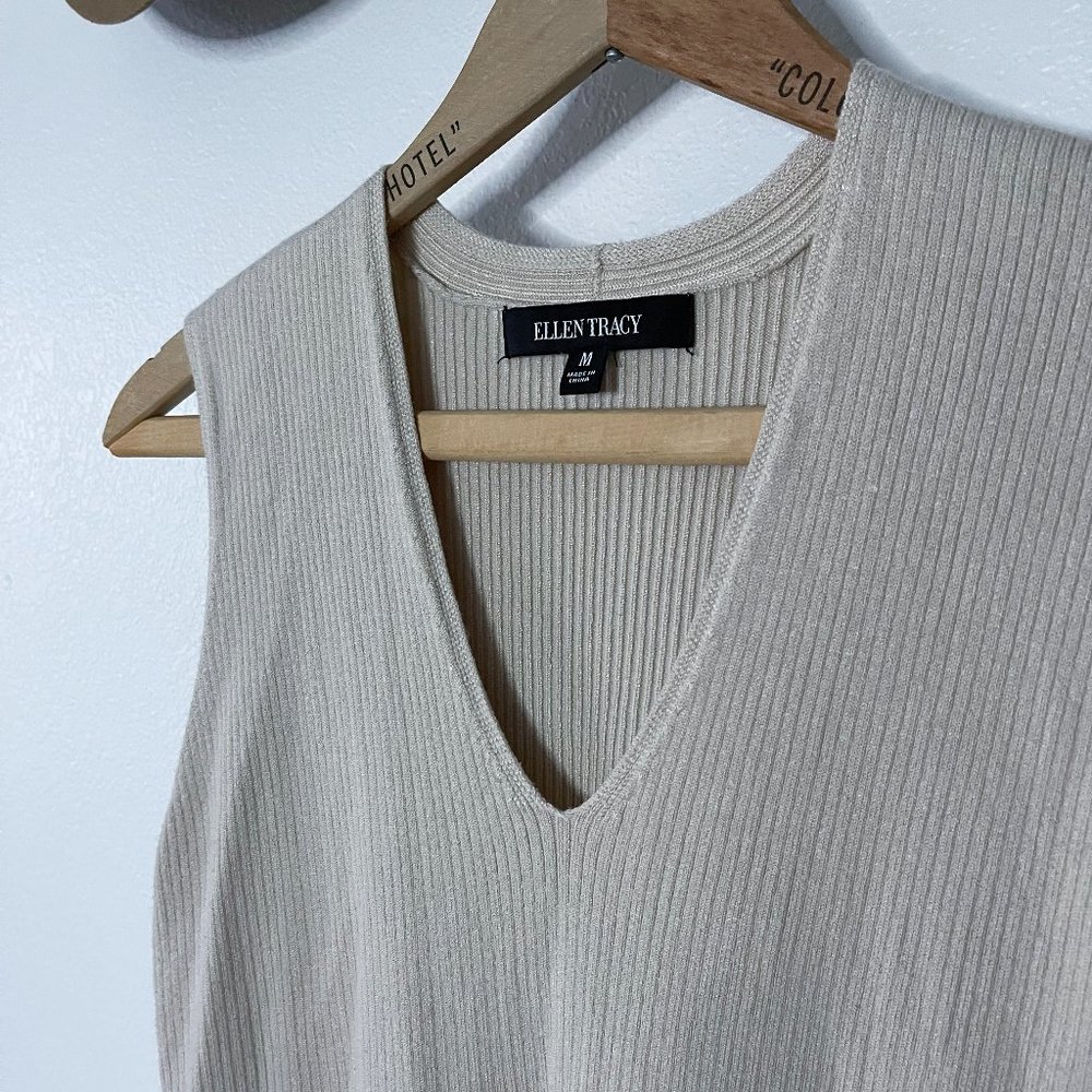 Ellen Tracy Long Tank Top | M